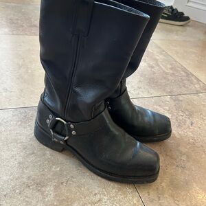 Men’s Harley Davidson Hustin waterproof Black Leather Riding Boots motorcycle 9